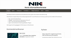 Desktop Screenshot of nik.no