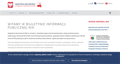 Desktop Screenshot of bip.nik.gov.pl